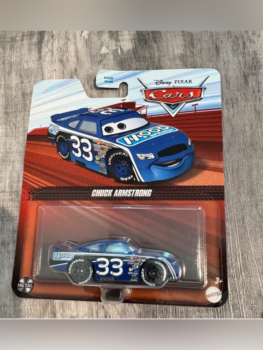 Disney Pixar Cars Chuck Armstrong Metal Mood Springs Diecast Car